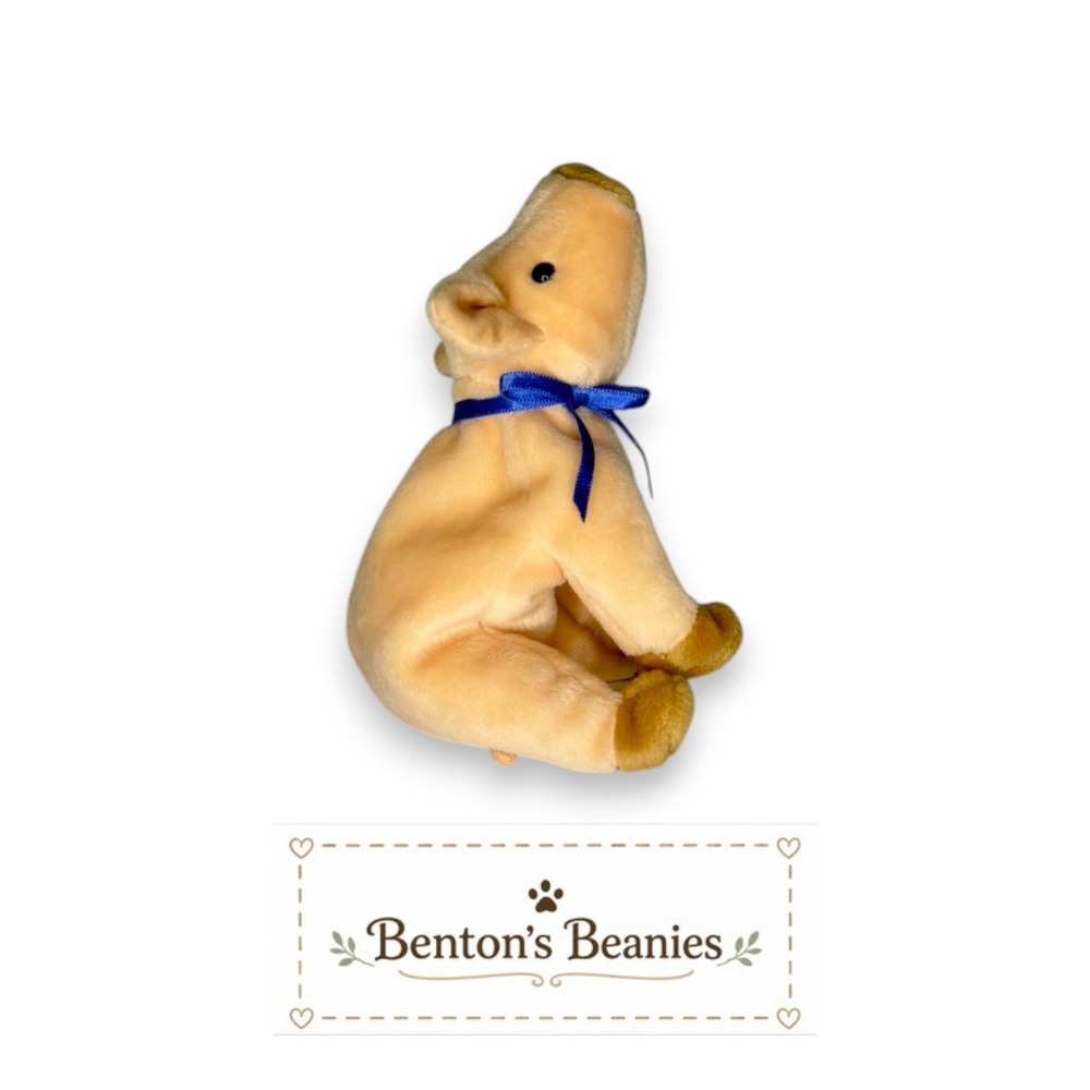 Knuckles the Pig Ty Beanie Baby | Pastel Barnyard Pal 🐷 | Mint Heart Tag ⭐ - Picture 3 of 4